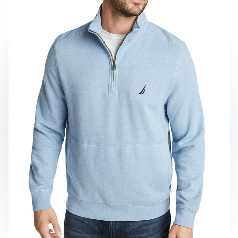 Nautica Men’s Half-Zip Pullover Sweatshirt | Size Small - Picture 1 of 10